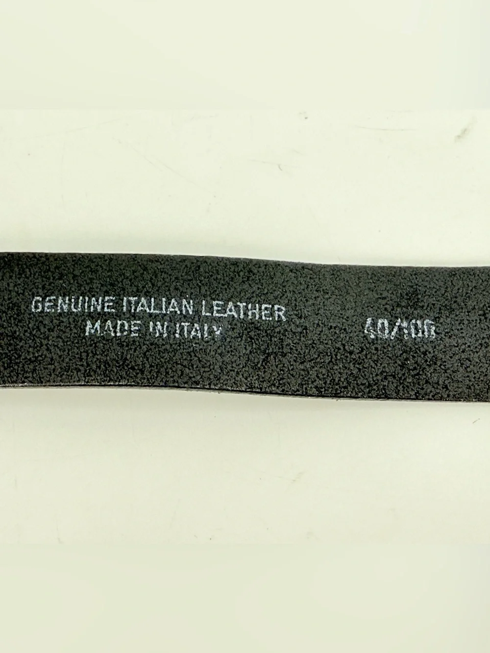 Vintage Men’s Black Leather Belt Made in Italy Casual 90s Y2K 40